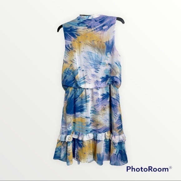 NWT LAUNDRY BY SHELLI SEGAL Printed Blouson Dress, Size 4 - Picture 4 of 5